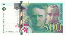 (GERM) 500 FRANCS PIERRE ET MARIE CURIE 1994 SPL Fayette 76.1 500F326