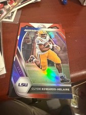 2021 Panini Prizm Draft Picks Red White Blue RWB #74 Clyde Edwards Helaire 