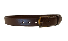 VINTAGE PARIS BROWN COWHIDE LEATHER BELT MEN'S WOMEN'S SIZE 32 80