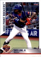 2023 High Point Rockers Choice 13 Shed Long Jr. Birmingham Alabama Baseball Card