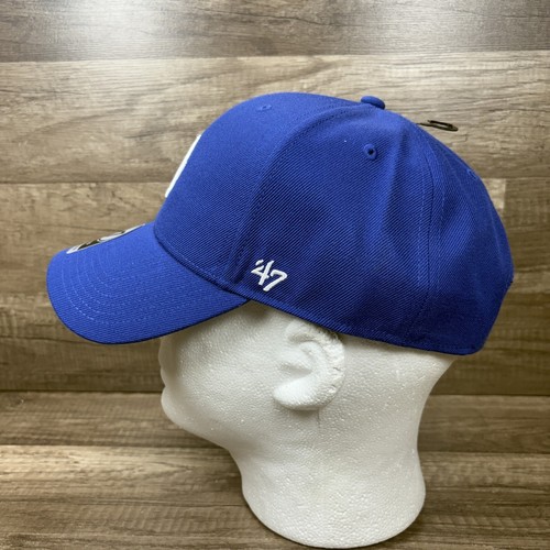 Los Angeles Dodgers NEW WT 47 Brand Cap Hat Blue Adjustable Hook n Loop One Size - Picture 3 of 12