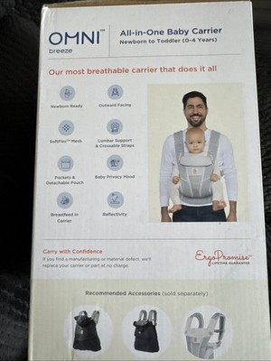 Ergobaby Omni Breeze Baby Carrier - Pearl Grey for sale