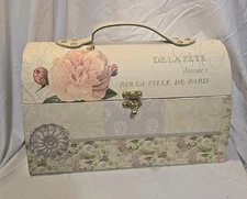 2008 PAULA SCALETTA Decorative Storage Box Floral Design Spring Morning 