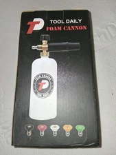 Foam Cannon With 1/4 Inch Quick Connector 1 Liter 5 Pressure Washer Nozzle Tips