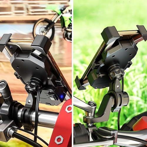 Motorcycle Phone Holder Charger 15W Fast Wireless Charging Motorbike Mount - 第 7/12 張圖片