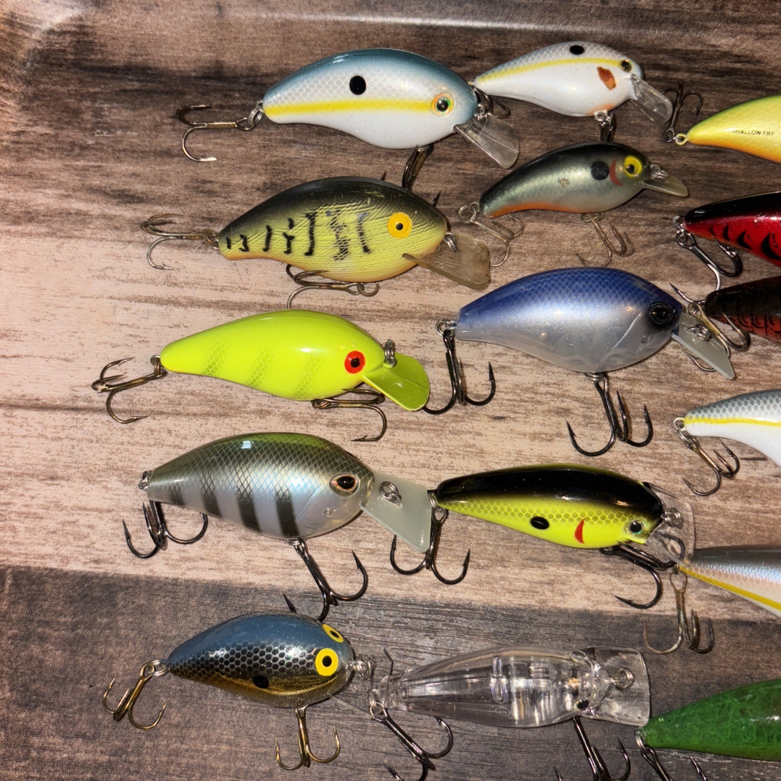 21 Shallow Diving Square Bill Crank Baits. Rebel,bomber,arashi,strike King,big O - Image 3