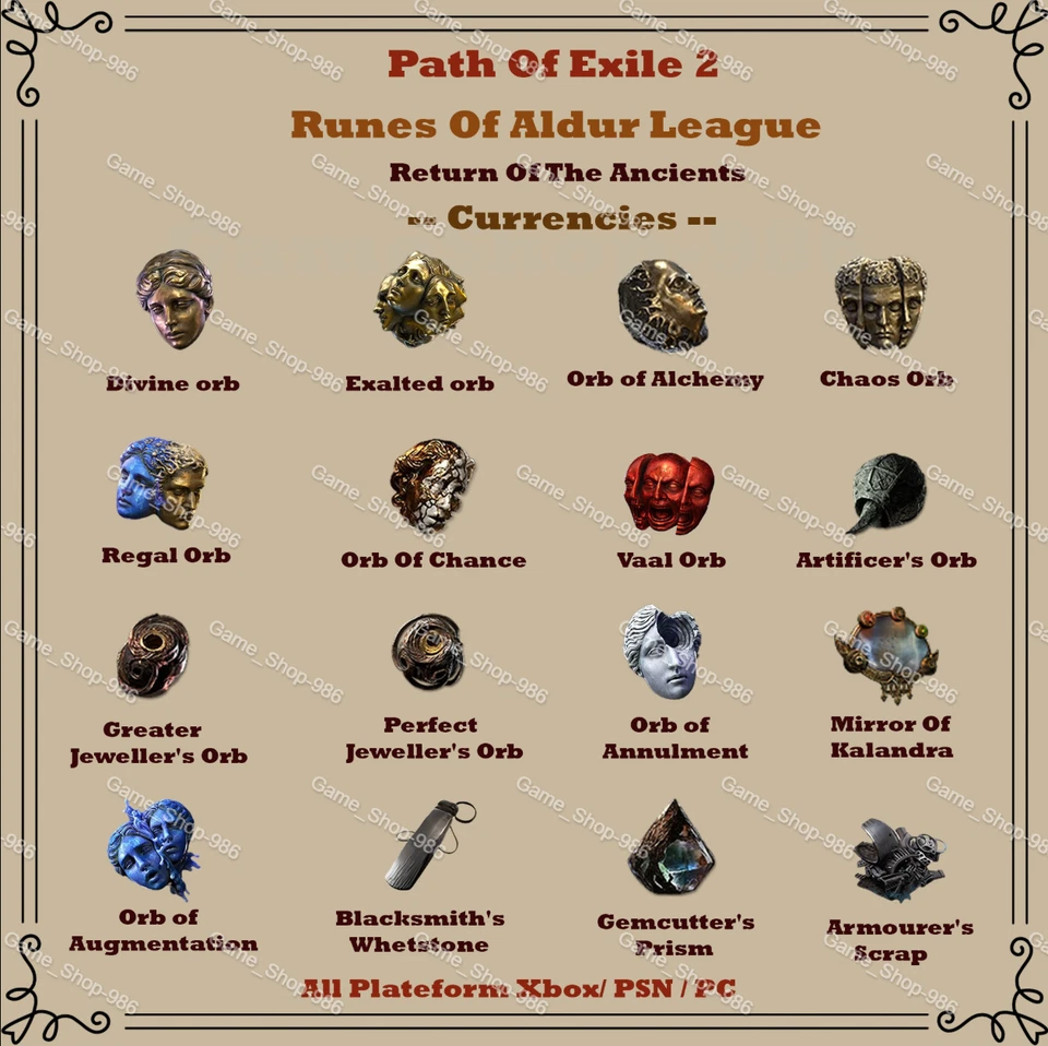 Path of Exile 2 Return of the Ancients League Divine Orb Exalted Orb POE 2 - Image 1 of 1