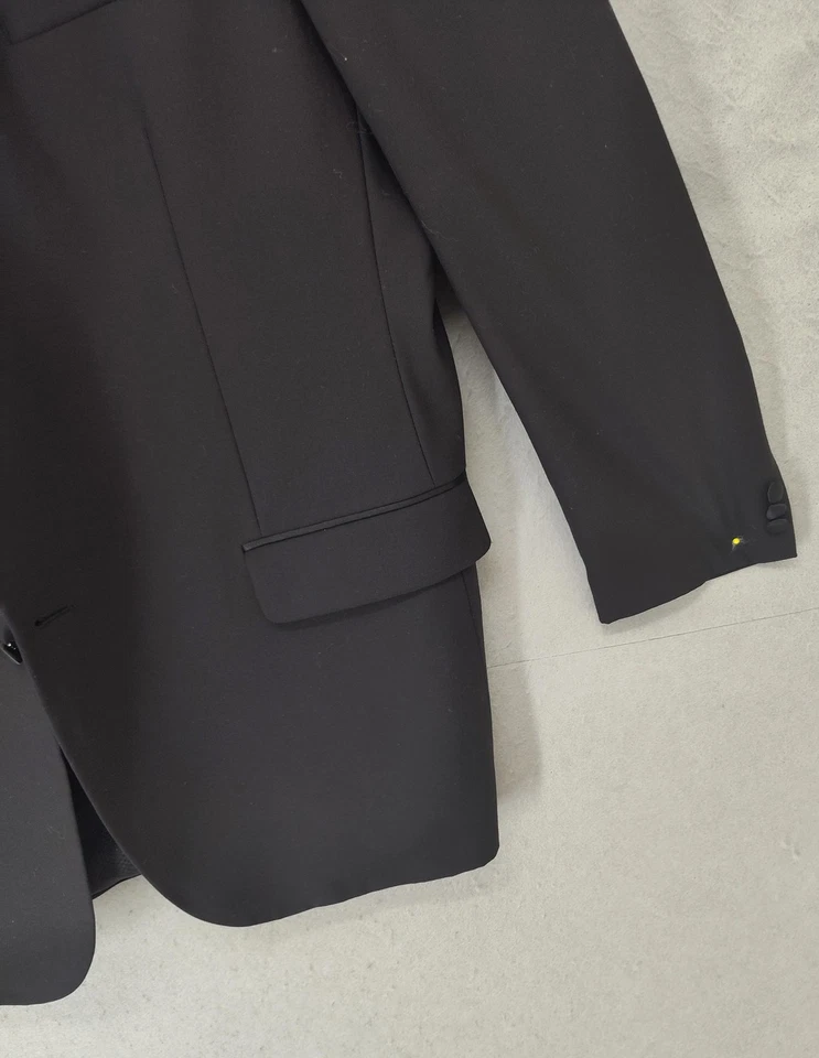 Blazer Wilke Rodriguez Para Hombres 48 Largo Mezcla de Lana Esmoquin Chaqueta Formal Traje Abrigo Foto 4 de 4