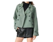 $109 NWT Steve Madden Revolve Sirus Cropped Jacket Medium Green