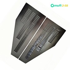 2 pieces Vent Cooling Kit Bolt-On Front Louvers Aluminum Hood Louver Panel