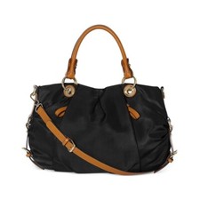Vince Camuto Women's Cris Nylon Satchel Black Bag