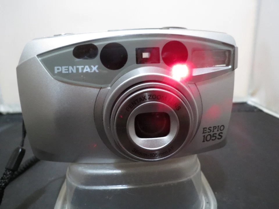 PENTAX ESPIO 105 S 35mm Film Point & Shoot Camera with 38-105mm Zoom + Case - Image 4 of 4