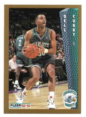 DELL CURRY 1992-93 FLEER NEAR MINT CONDITION FATHER OF STEPHEN CURRY