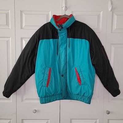 Members Only Down 44L Y2K Teal Jacket | eBay