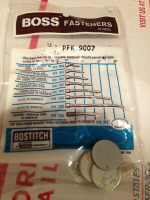 PFK9007  Bostitch 7/8'' Disc Forms Washer PFK 9007  QTY of 10 DISCS