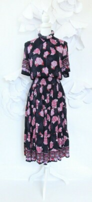 Ella Moon Boho Gypsy Floral Dress Women's S Flowy Ruffle Sleeves Summer