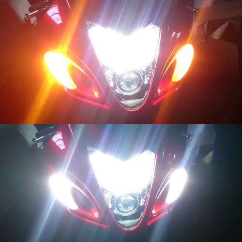 No Hyper Flash Switchback LED for Suzuki Hayabusa Turn Signals w/ Daytime Lights - Picture 9 of 12