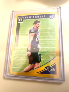 2018 Donruss Optic Mark Andrews Holo Gold RC #'d/ 10 BALTIMORE RAVENS Sooners