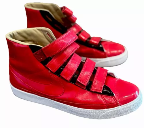 Nike / Blazer Enamel Patent Leather Red 28.5Cm Men 10.5US  RARE & Hard to find !