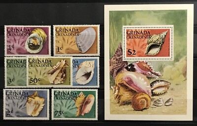 GRENADA GRENADINES - 1976 SHELLS SET LMM SG 139 - MS146 | eBay