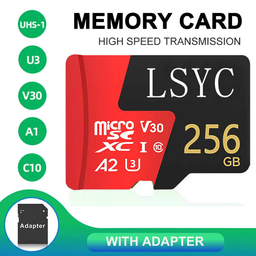 SD Card Memory Card Ultra 256G Class 10 HD Camera Mobile Phone Tablet.NEW.-image