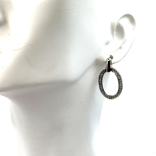 Heng Ngai Natural Diamond Door Knocker Earrings