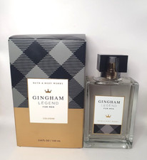 BATH AND BODY WORKS GINGHAM LEGEND COLOGNE FOR MEN 3.4 FL OZ