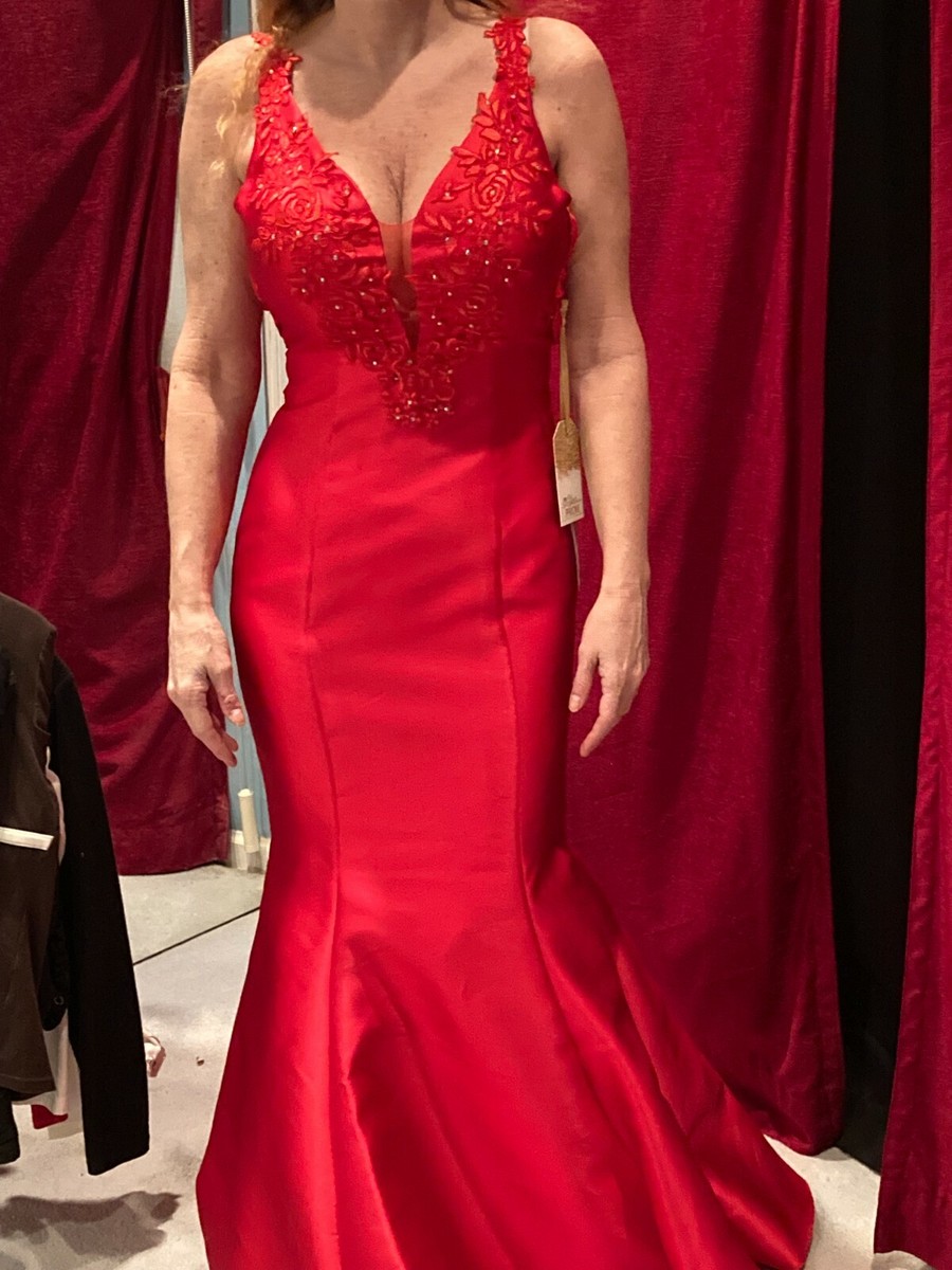 chinese dress ladies Portia and Scarlett 22350 Long Mermaid Prom Dress