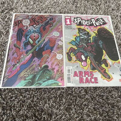 Spider-Punk: Arms Race #1 Lot Cvr A + Foil Var. (Marvel Comics April 2024)