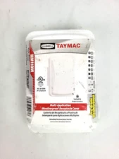 Hubbell TayMac MM110W 1-Gang Rectangle Plastic Weatherproof Electrical Box Cover