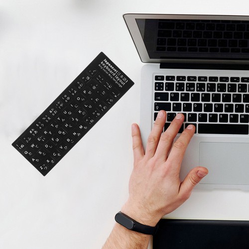 18 Blatt japanische Tastaturaufkleber für Laptop-Tastaturen mit weißer - Bild 10 von 12