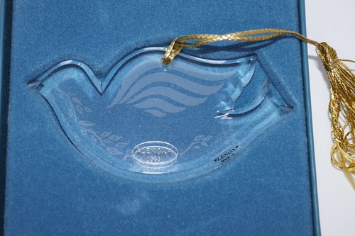 Lenox Crystal Dove Of Peace 1991 Christmas Ornament - Picture 2 of 8