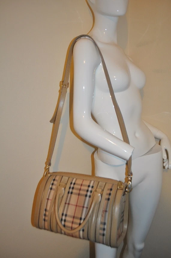 Bolso Bandolera Bolso de Hombro BURBERRY Haymarket Check Bowling ITALIA Foto 2 de 4