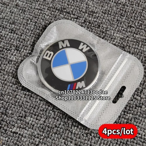 4pcs 56mm 60mm 65mm 70mm Car Wheel Hub Center Cap Aluminum Sticker For BMW - Picture 12 of 37