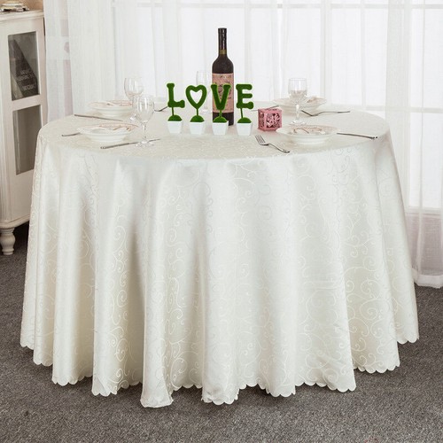 Round Jacquard Tablecloth Table Cover Kitchen Dinning Wedding Party Table Cloth - Picture 9 of 13