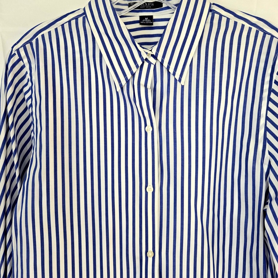 2 womens tops shirts BOTH M medium Chaps vest denim blue 8 10 junior