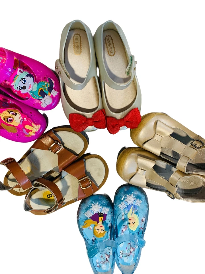 Mini Melissa- Lamour-Omi- Girls Shoes Lot of 5 Total- Size 8-11 - Изображение 3 из 4