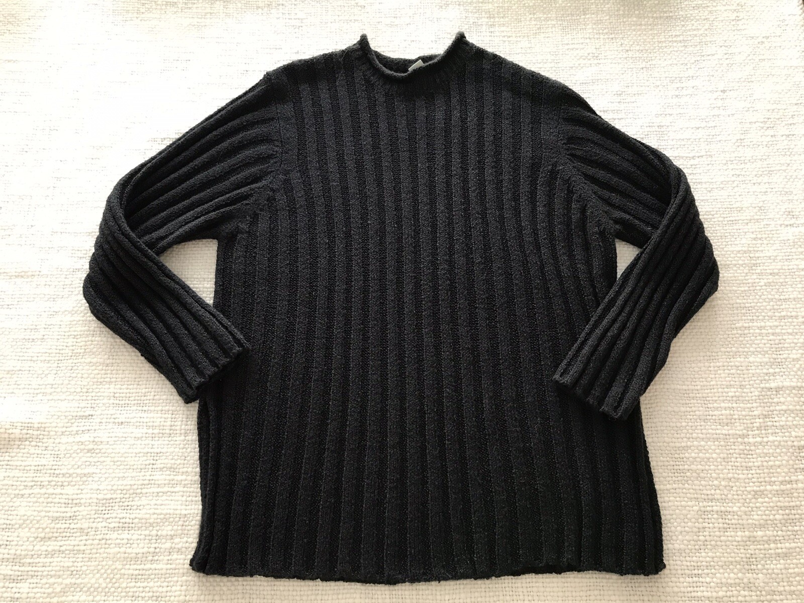 classic elements woman… black pullover sweater sz… - image 2