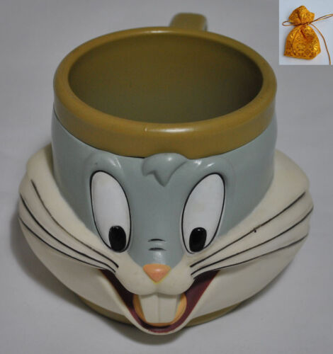 1994 Looney Tunes Bugs Bunny taza de dibujos animados KFC comida para niños Tailandia rara coleccionable - Imagen 1 de 7
