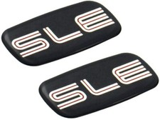 2x Sle Cab Emblem 3d Badge Nameplate Roof Pillar For 95-07 Yukon Silver Red