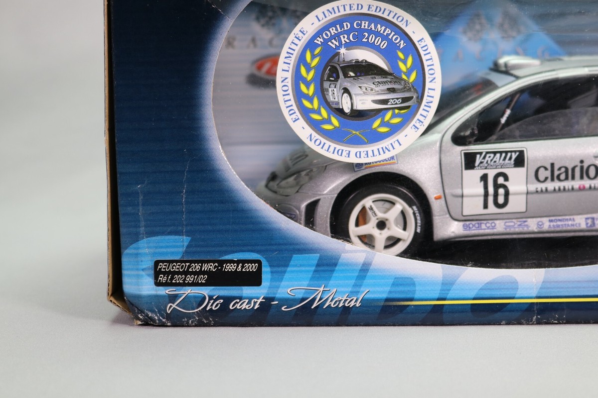 Peugeot 206 wrc 1999/2000 solido 1/18 n°15 g.panizzi 20