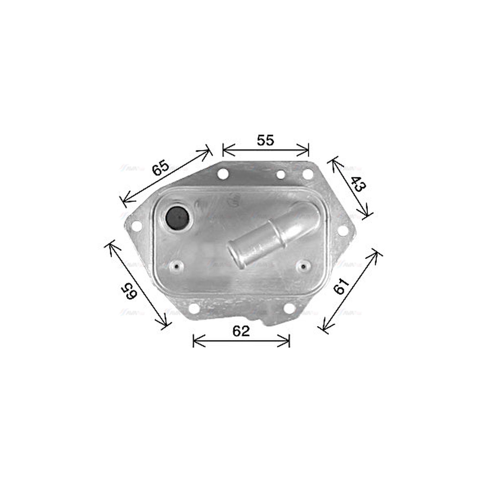 Oil Cooler CN3326 AVA 1103P4 1103P5 1451593 1492022 6G9Q6L625AB