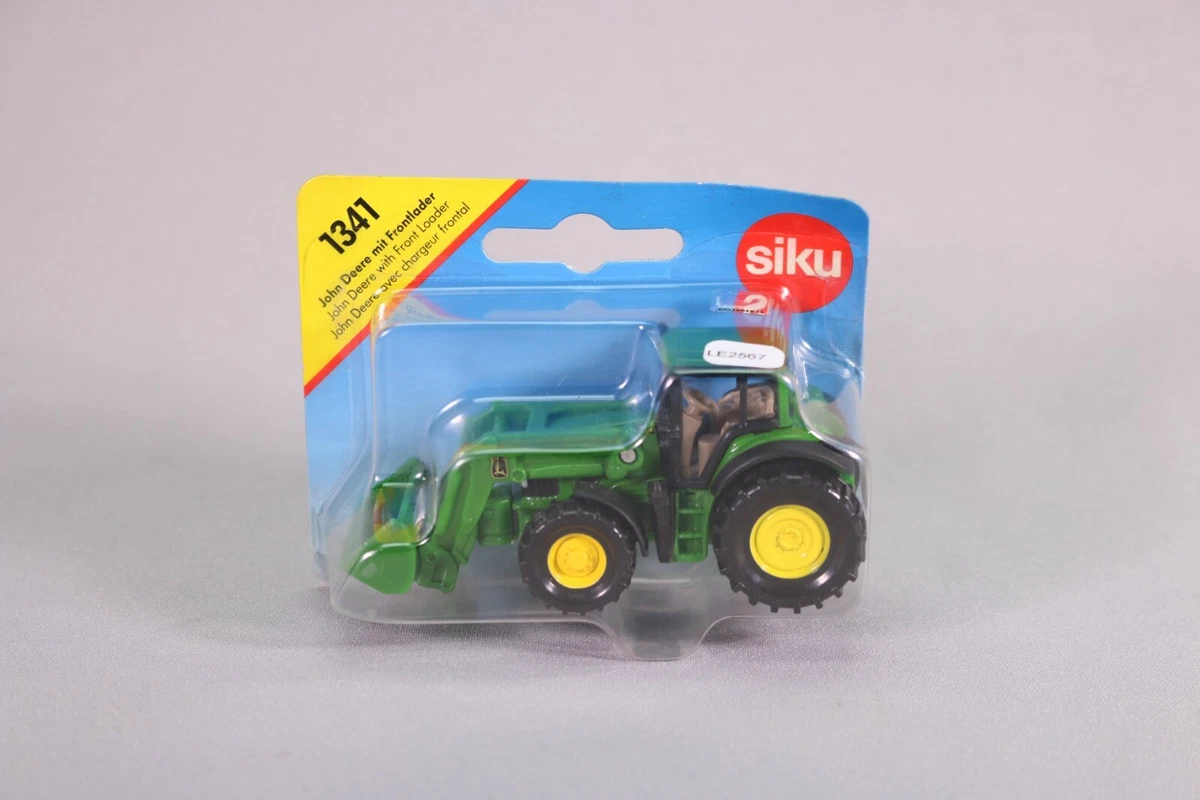 LE2567 SIKU 1341 Ho 1/87 Tracteur John Deere avec chargeur frontal vert