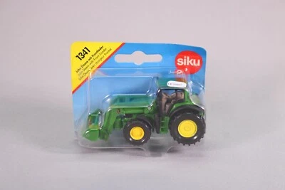 LE2567 SIKU 1341 Ho 1/87 Tracteur John Deere avec chargeur frontal vert - Photo 1/3