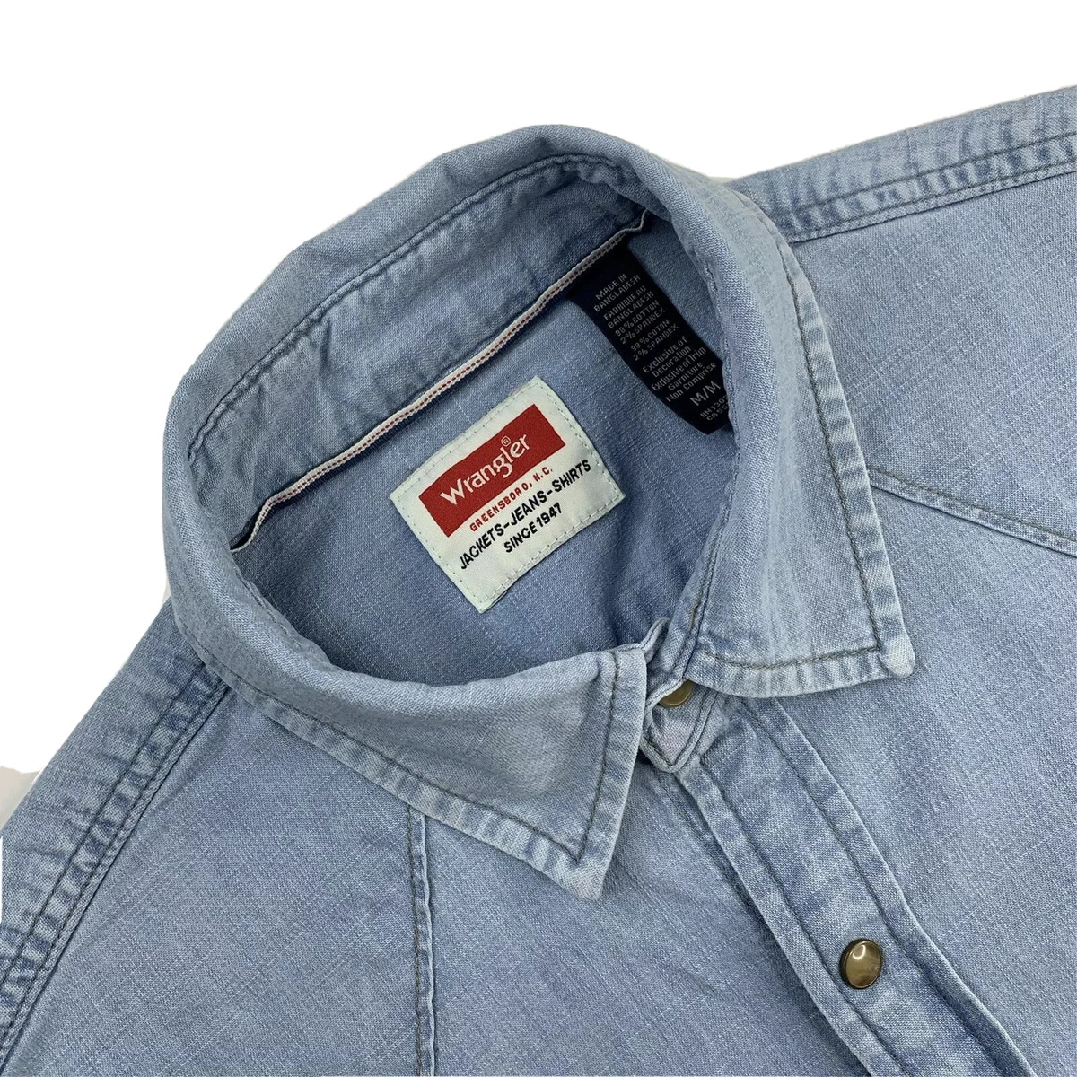 Wrangler wash and wear cheap shirts