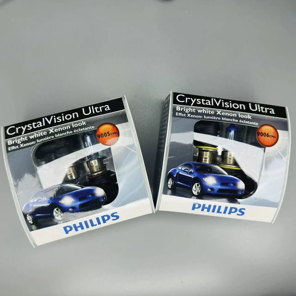 Bombilla de faro CrystalVision Ultra para BMW Cadillac Dodge Ford PHILIPS 9005 9006 Foto 2 de 4