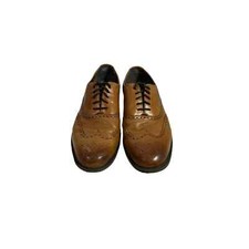 Cole Haan Mens C25805 Wing Tip Ox Oxford British Tan Size 10 Medium Leather