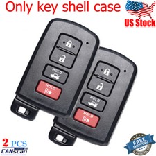 2 For Toyota Avalon Camry Rav4 Highlande 2013-2017 Remote Key Shell Case 4button