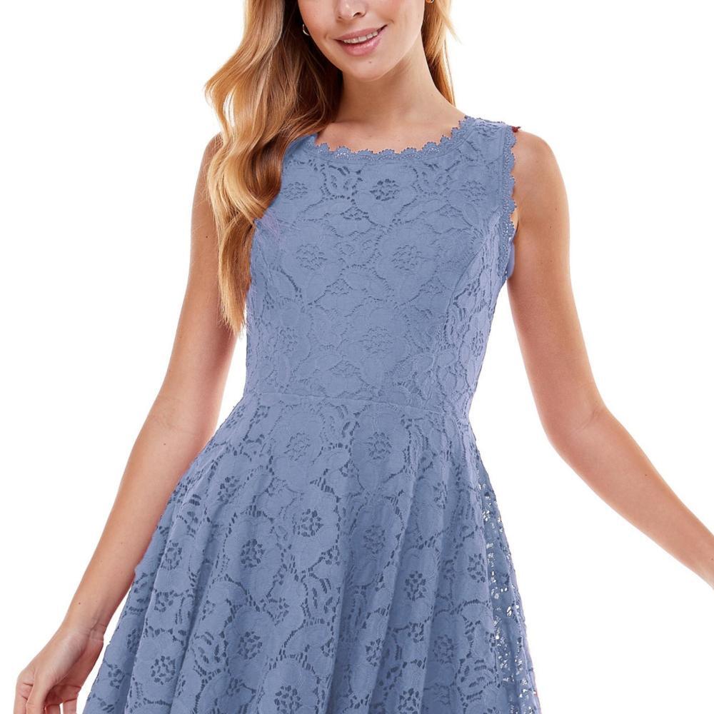City Triangles Women's Short Fit & Flare Dress Empire Waist