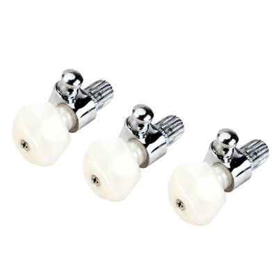 3 Stück 5. Banjo Getriebe Stimmschlüssel Wirbel Maschinenköpfe mit Perlknopf